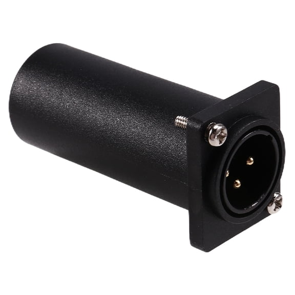 D Series Panel Mount XLR 3Pin Male to RJ45 Female Feedtrough Chassis Adapter for DMX512 -CON Controller