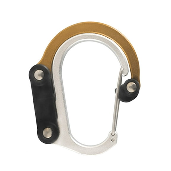 D Shape Locking Carabiner Aluminum Alloy Carabiner Locking Fishing Hiking Climbing Quickly Link Clip for Outdoor Sport