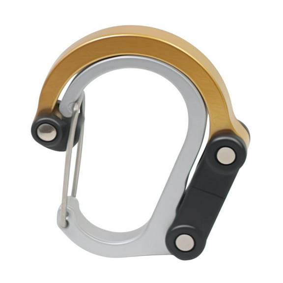 D Shape Locking Carabiner Quick Link Clip for Outdoor Fishing Hiking Climbing