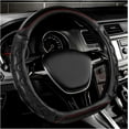 thumbnail image 1 of D-Shaped 15 Inch Car Steering Wheel Cover with 3D Honeycomb Comfy Grip, Breathable Anti-Slip Steering Wheel Cover Standard Size, 1 of 11