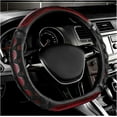 thumbnail image 1 of D-Shaped 15 Inch Car Steering Wheel Cover with 3D Honeycomb Comfy Grip, Breathable Anti-Slip Steering Wheel Cover Standard Size, 1 of 11