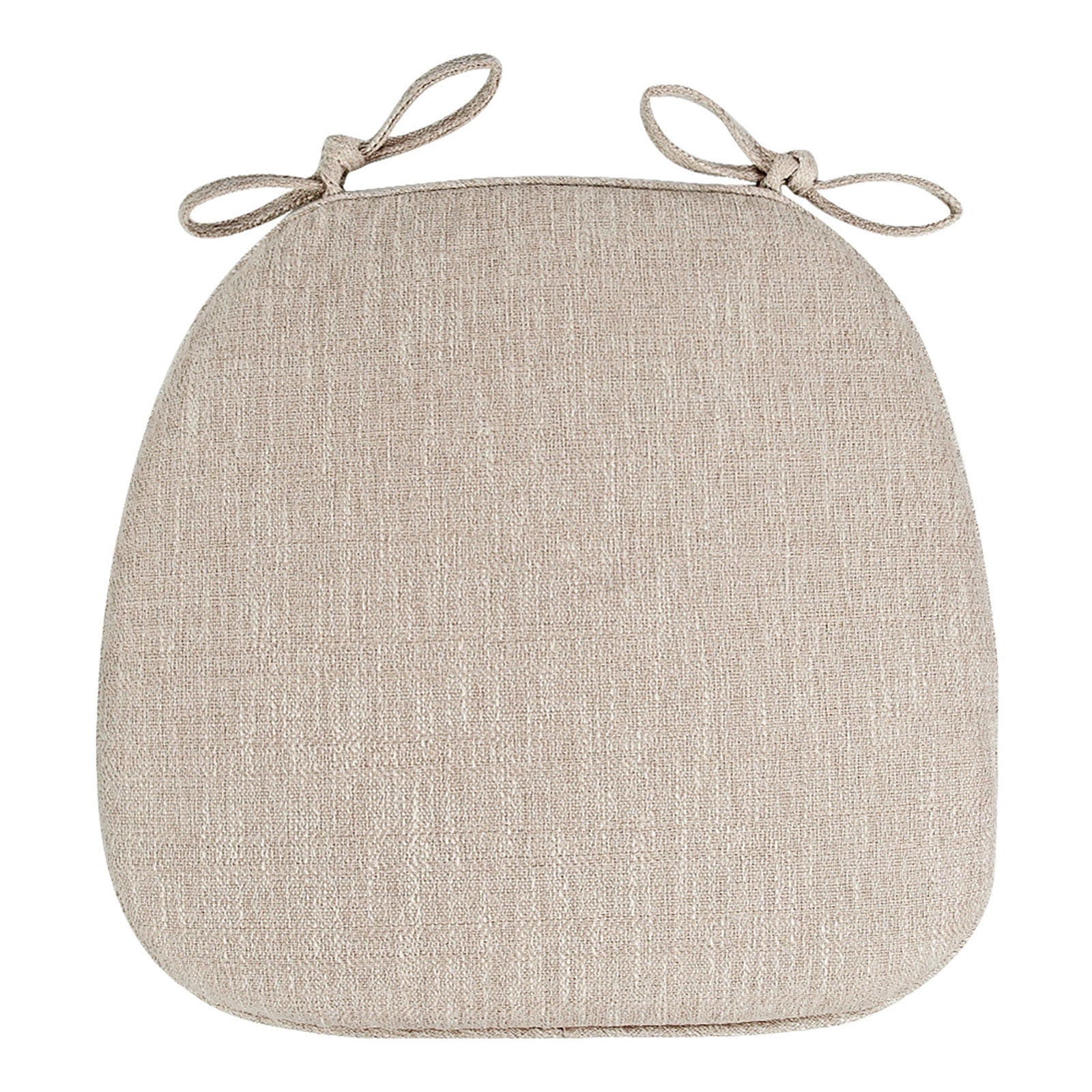 D-Shaped Chair Cushions for Dining Chairs, 16.93 x 16.14 Inch Kitchen Chair Cushions with Ties ...