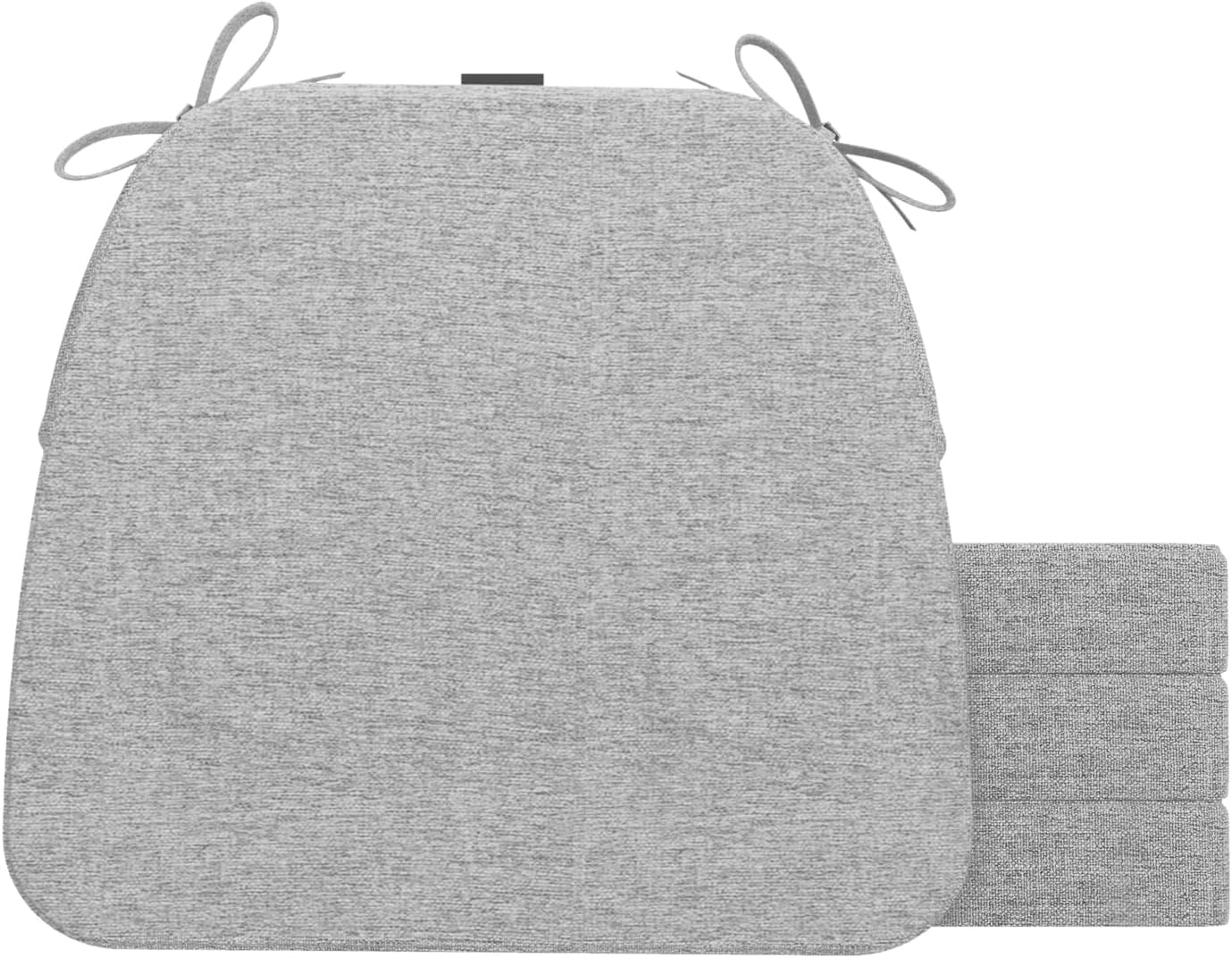 DShaped Chair Cushions for Dining Chairs with Ties and Removable Cover