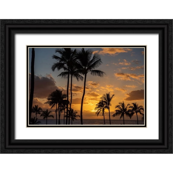 D., Shawn 24x17 Black Ornate Wood Framed with Double Matting Museum Art Print Titled - Tranquility