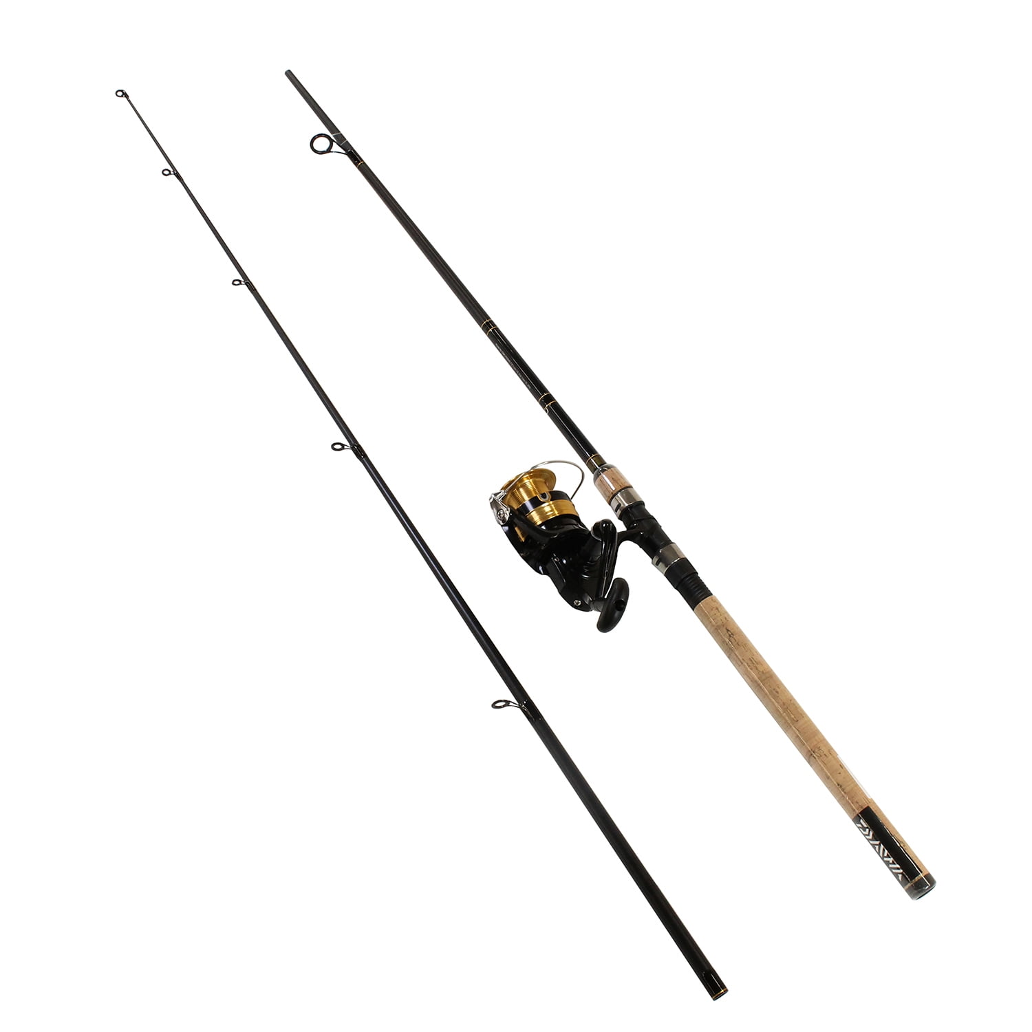 D-Shock Left Handed Freshwater Spinning Combo, 8 ft 2 piece Heavy