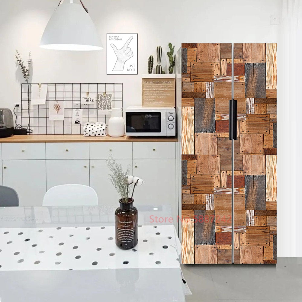 D Sofa Pattern Fridge Stickers Door Cover Refrigerator Wallpaper Vinyl