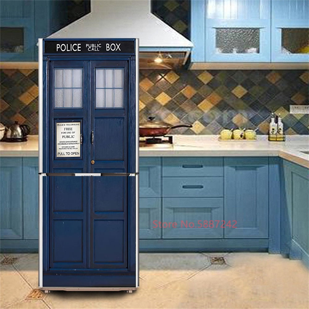 D Sofa Pattern Fridge Stickers Door Cover Refrigerator Wallpaper Vinyl