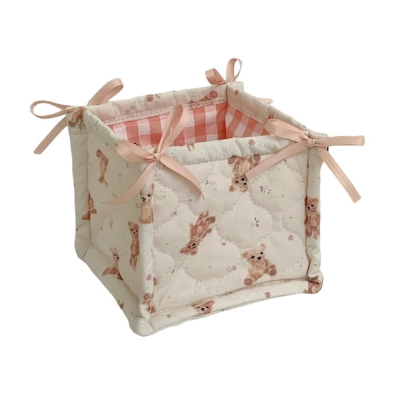 D Soft-Sided Organizer Bin With Handles Multipurpose Use In Closet Pantry Or Nursery Easy To Fold Flat When Not In Use