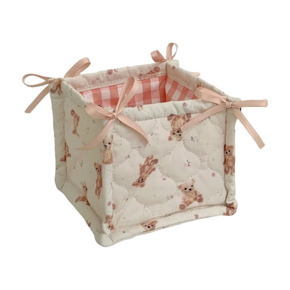 D Soft-Sided Organizer Bin With Handles Multipurpose Use In Closet Pantry Or Nursery Easy To Fold Flat When Not In Use