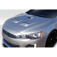 thumbnail image 1 of D Spec Fiberglass Hood for 2008-2017 Mitsubishi Lancer & Lancer Evolution 10, 1 of 1