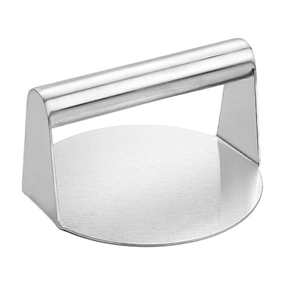 D Stainless Steel Meat Press Burger Maker Kitchen Tool For Meatloaf Patties Round Block Mold 6X6X3 Inches