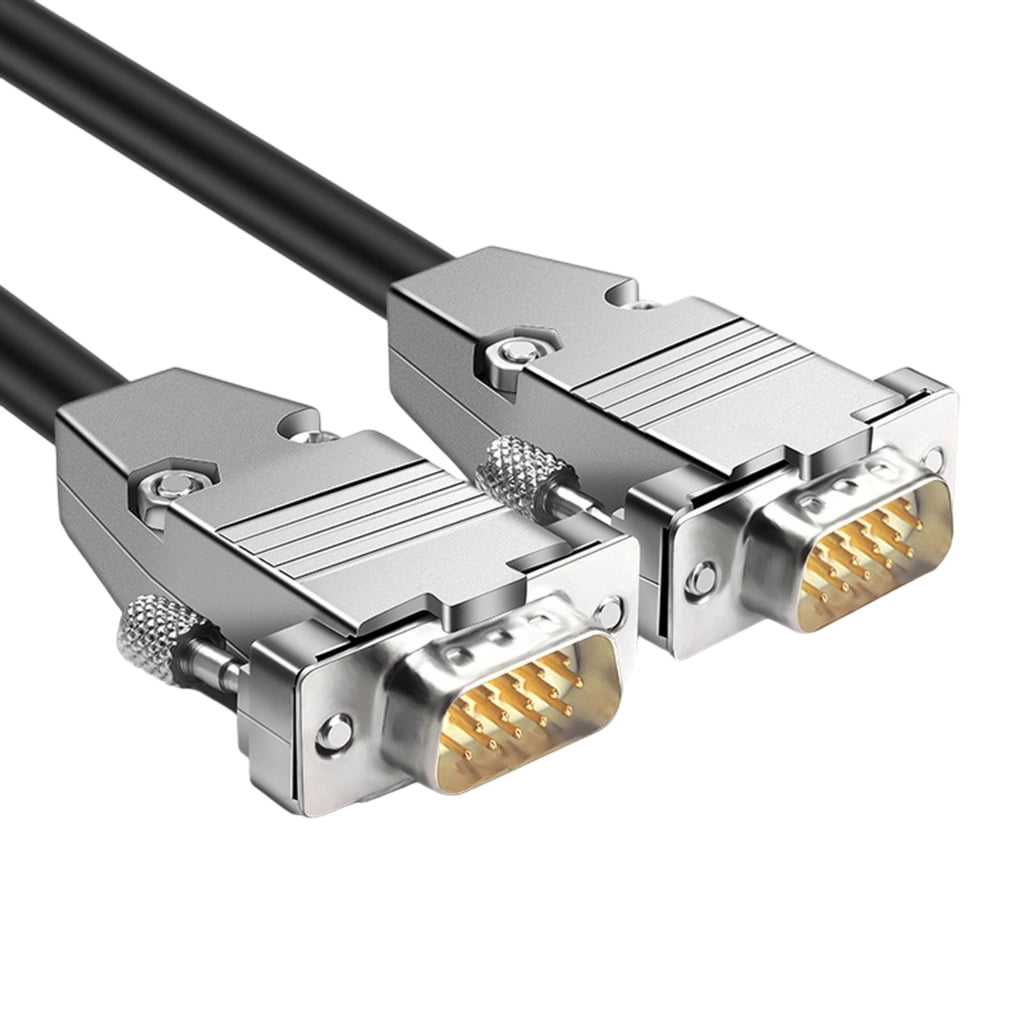 D Sub 15Pin VGA Cable 3 Row Design Coppered Connectors 1.5Meters ...