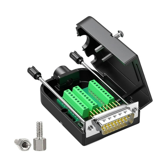 D Sub 26 Pin Solder Less Terminal Block Adapter DB26 Metal Contacts Industrial Module