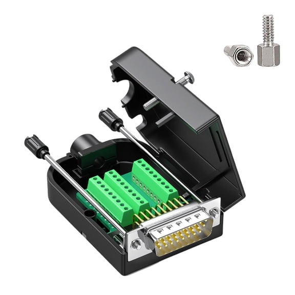 D Sub 26Pin Screw Terminal Board Reusable Copper Contacts With Locking Bolts For Customized Cable Assembly