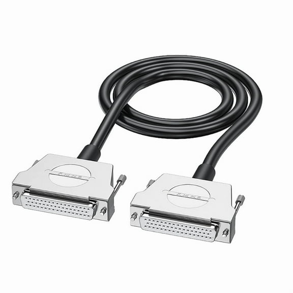 D Sub 50Pin Male Female Servo 50Pin Shielded Cable for Industrial Use, Black PVC