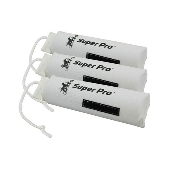 DT Systems Super Pro Series Dog Training Dummy Nylon Bright White Small 3PK