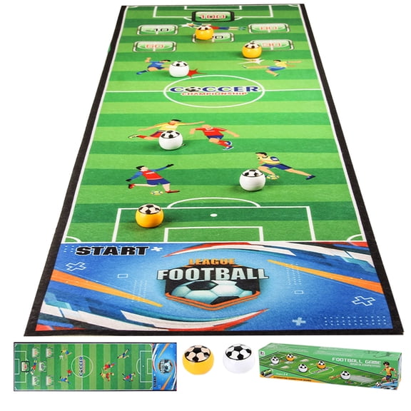 D Tabletop Game Set For Family Party Indoor Soccer Basketball Bowling With 6 Balls Play Mat Kids Adults Interactive