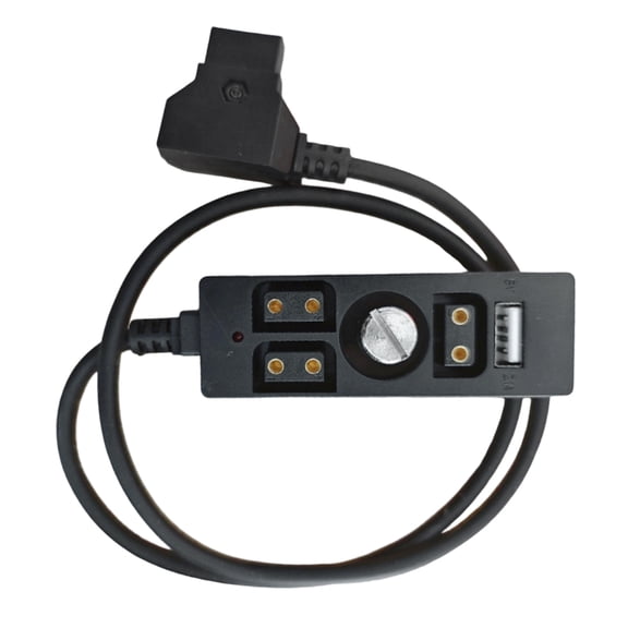 D Tap Power Splitter Cable 4 Port Output USB Charging Capability LED