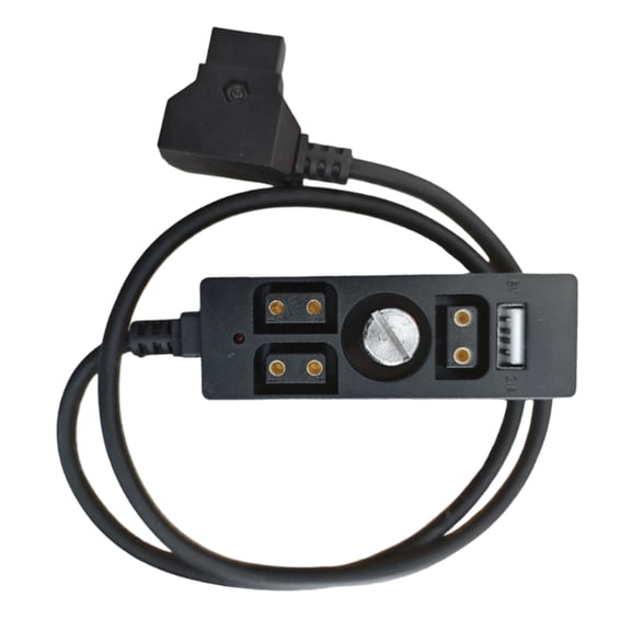 D Tap to 4 Port USB Charging Cable with LED Power for Camera Equipment