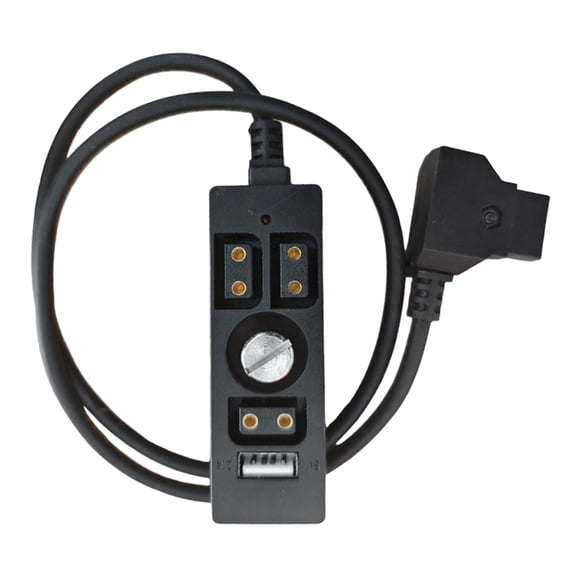 D Tap to 4 Port USB Charging Cable with LED Power for Camera Equipment