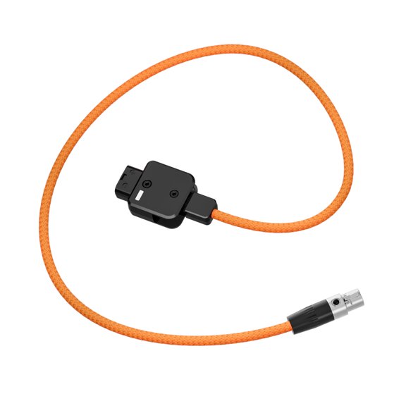 D-Tap to 4Pin XLR Power Cable 180 Degree Rotatable with Braided Wire for Pocket Camera Monitor Video Equipment