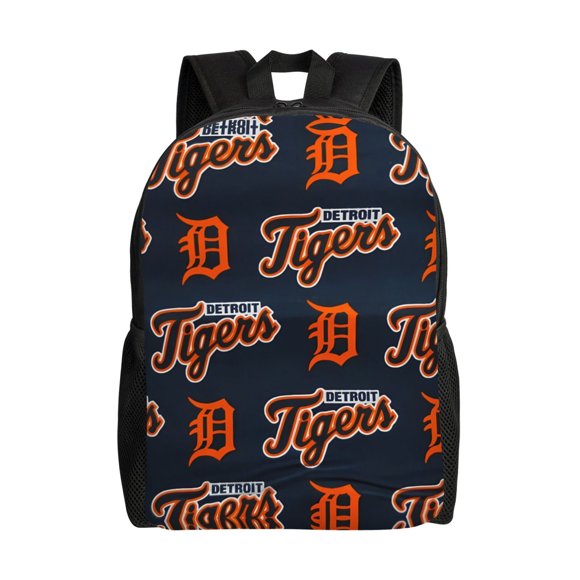 D_Tigers Backpack 9.0" x 8.98" x 1.65" - Sports Backpack Teens Lightweight Bag Large Capacity Adjustable Straps Backpack Casual Bag Unisex Multifunctional Backpack Outdoor Travel Bag