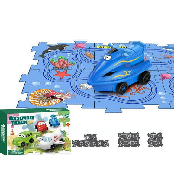 D Toy Car With 4 Tracks, Interactive Play Set For Kids, Encourages Motor Skills & Creative Fun