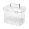 thumbnail image 1 of D Transparent Marker Organizer Case, Plastic Marker Storage Box, Transparent Marker Case Storage Container with Removable Slots, Organizer for Art Supplies, 1 of 9