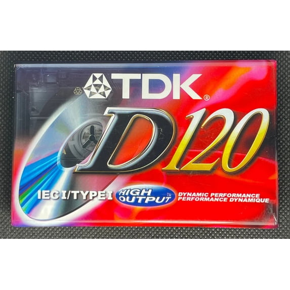 TDK D120 IECI/TypeI 120 minutes blank cassette