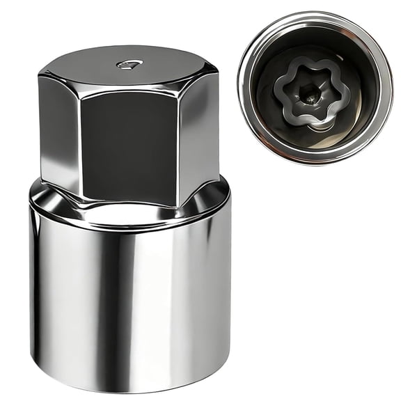 D-Type Wheel Lock Key for Toyota & Lexus | Professional Anti-Theft Lug Nut Removal Tool | Heavy-Duty Steel Locking Nut Key | Secure Wheel Installation & Removal (Silver)