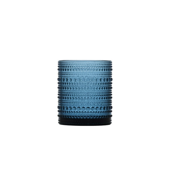 D&V By Fortessa Jupiter Double Old Fashion Glass, 10 Ounce, Set of 6, Cornflower