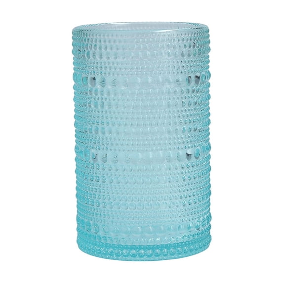 D&V By Fortessa Jupiter Iced Beverage Glass, 13 Ounce, Set of 6, Pool Blue
