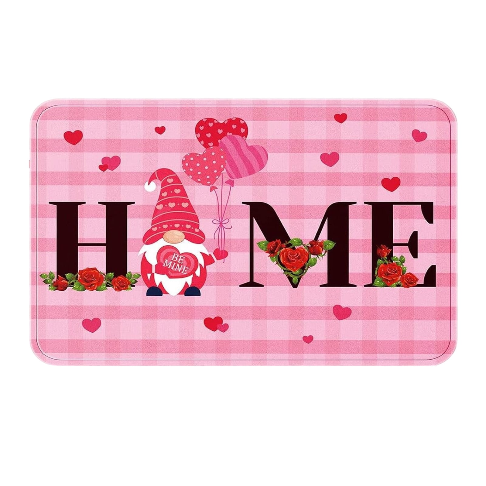D Valentine'S Day Themed Front Door Mat Non Slip Polyester Outdoor ...