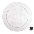 thumbnail image 1 of D'Vine Plastic Dinner Plate Heavyweight Clear 20 Ct [BULK] - Different Sizes (9" - 20 Pack), 1 of 5