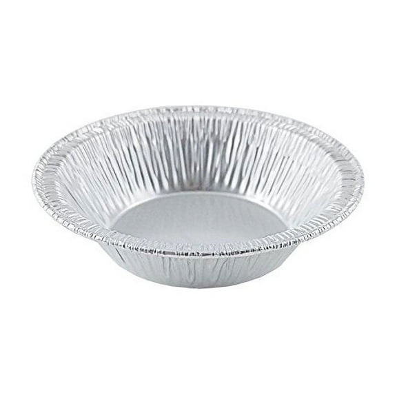 D&W Fine Pack A90 3 3/8" Aluminum Foil Tart Pan Disposable Baking Mini-Pie Plate Tin (pack of 125)