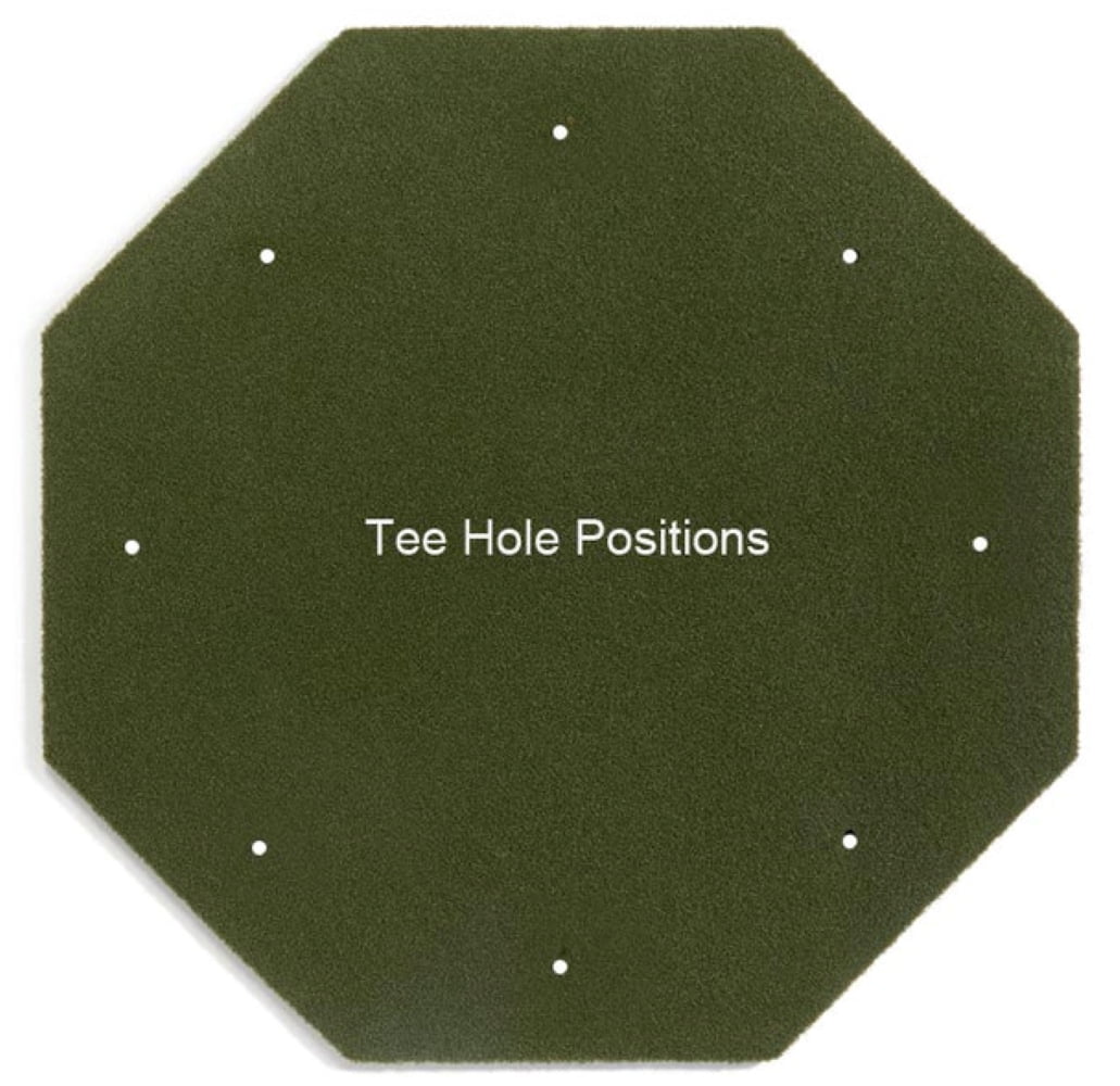 D. W. Quail Golf Green Octagon Commercial Golf Mat 5' x 5' (Woods
