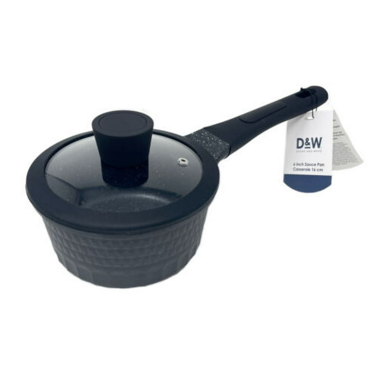 D&W SAUCEPAN CASSEROLE 6 Inch 1.4 QT NonStick With Lid Premium DW Cookware  Pan $29.99 - PicClick