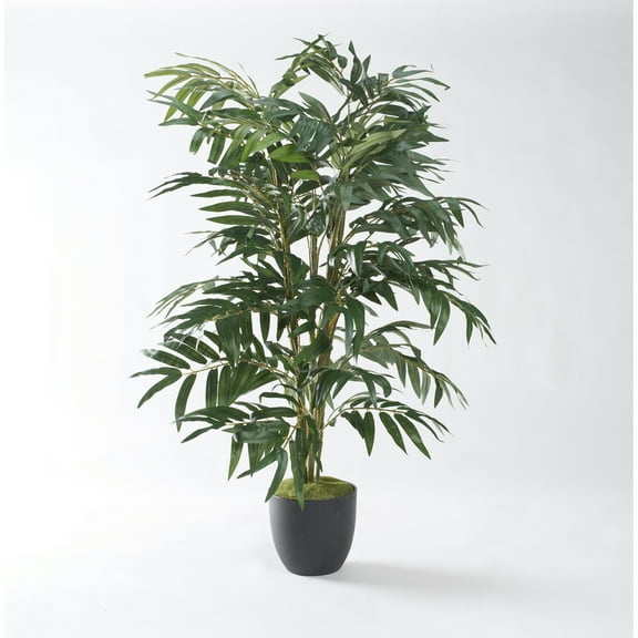 D&W Silks 40" Phoenix Palm in Black Plastic Pot