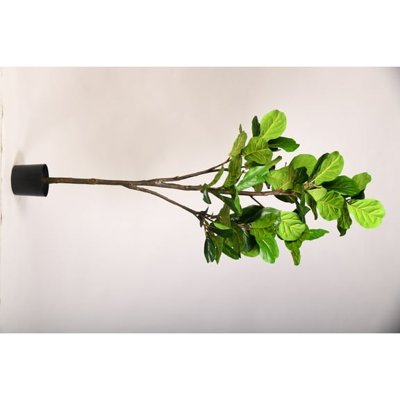 D & W Silks 82" Real Touch Fiddle Leaf Fig Tree in Plastic Pot
