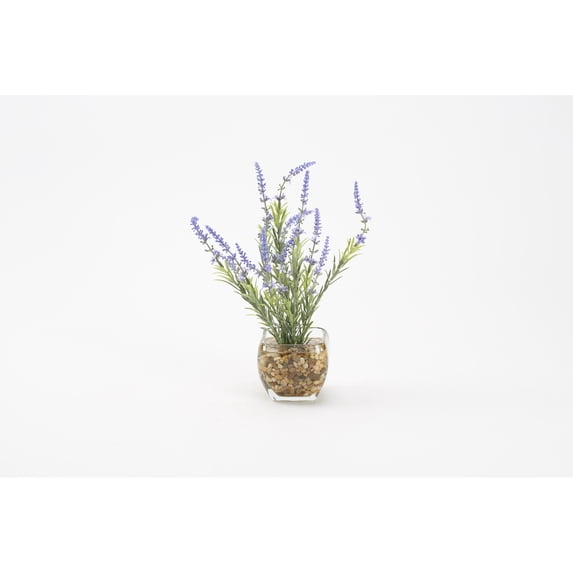 D&W Silks Lavender in Glass Cube