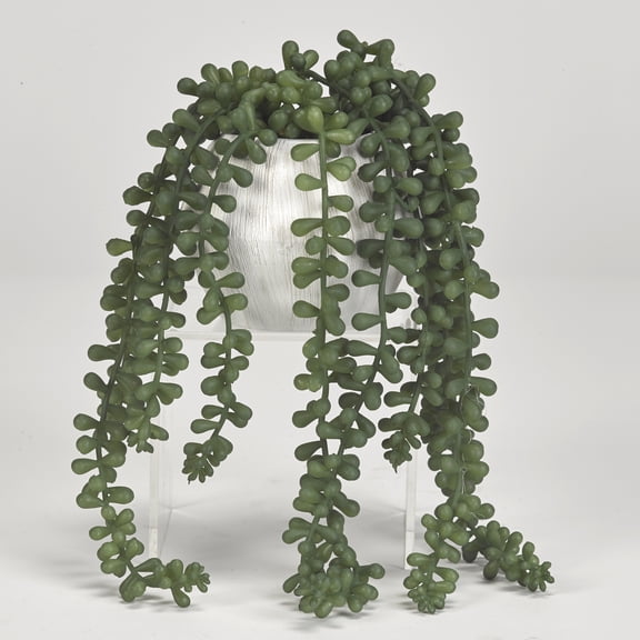 D&W Silks Sedum Spray in Ceramic Planter