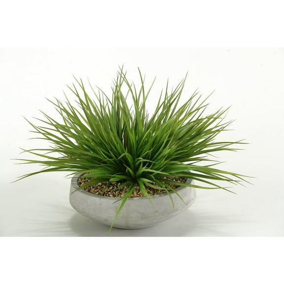 D & W Silks Wild Grass in Contemporary Bowl