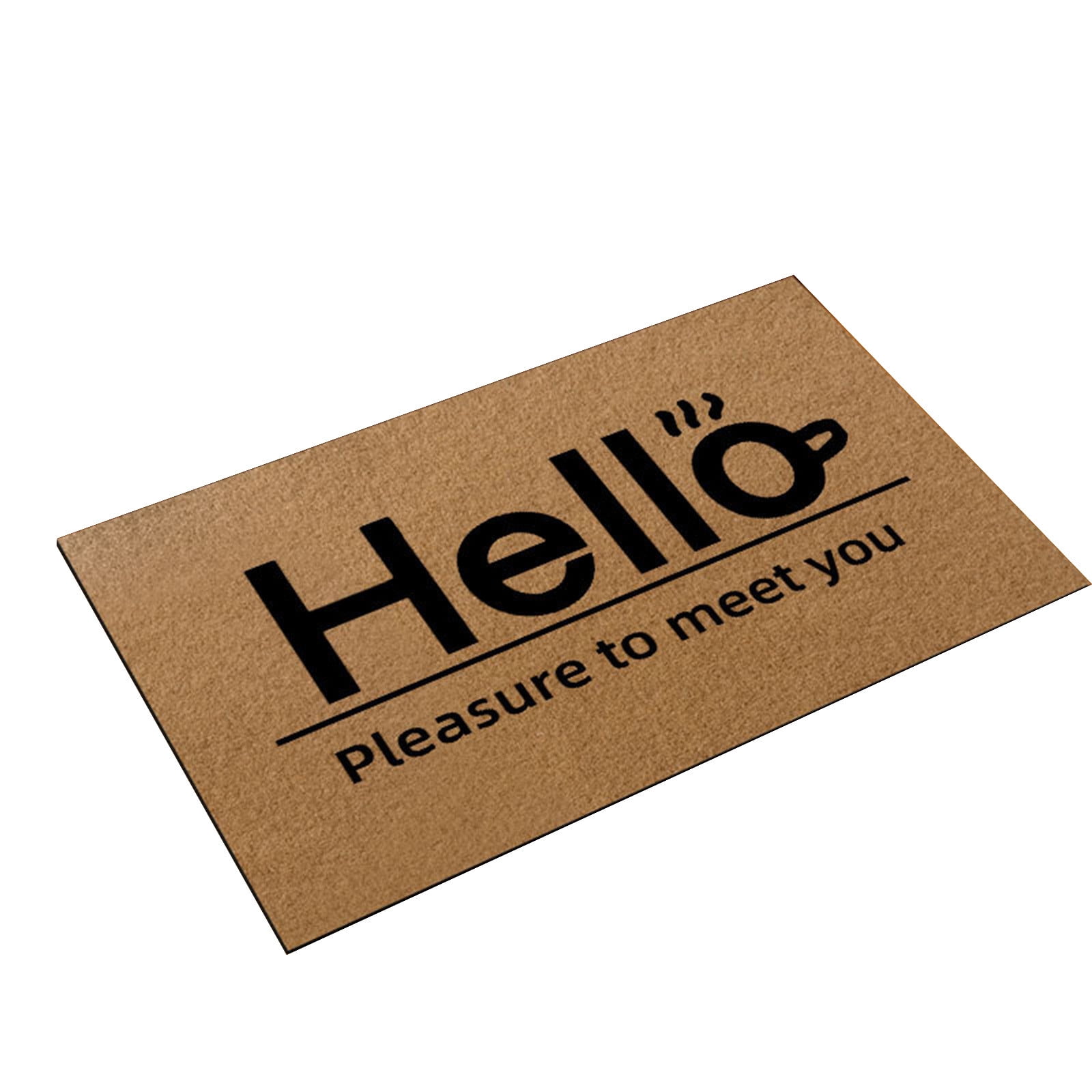 D Welcome Mat Coir Doormat Outdoor Entrance Artificial Fiber Non Slip Front Porch Patio Mat Decorative Heavy Duty Durable Indoor Outdoor Rug Easy Clean Shake Off 27.55X17.7X0.51In