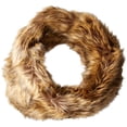 thumbnail image 1 of D&Y NEW Brown Light One Size Single Faux-Fur Loop Twist Muffler Scarf, 1 of 2