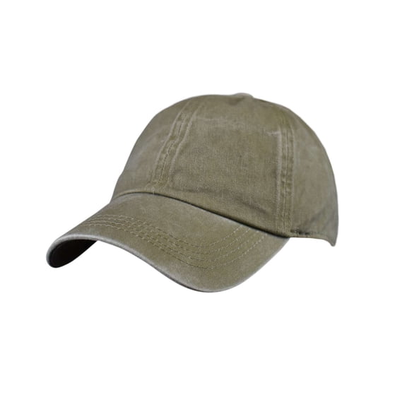 D&Y Unisex Washed Low Profile Adjustable Baseball Cap, Khaki
