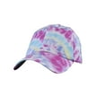 thumbnail image 1 of D&Y Unisex Washed Low Profile Adjustable Baseball Cap, Tie Dye Fuchsia, 1 of 3