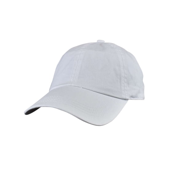 D&Y Unisex Washed Low Profile Adjustable Baseball Cap, White