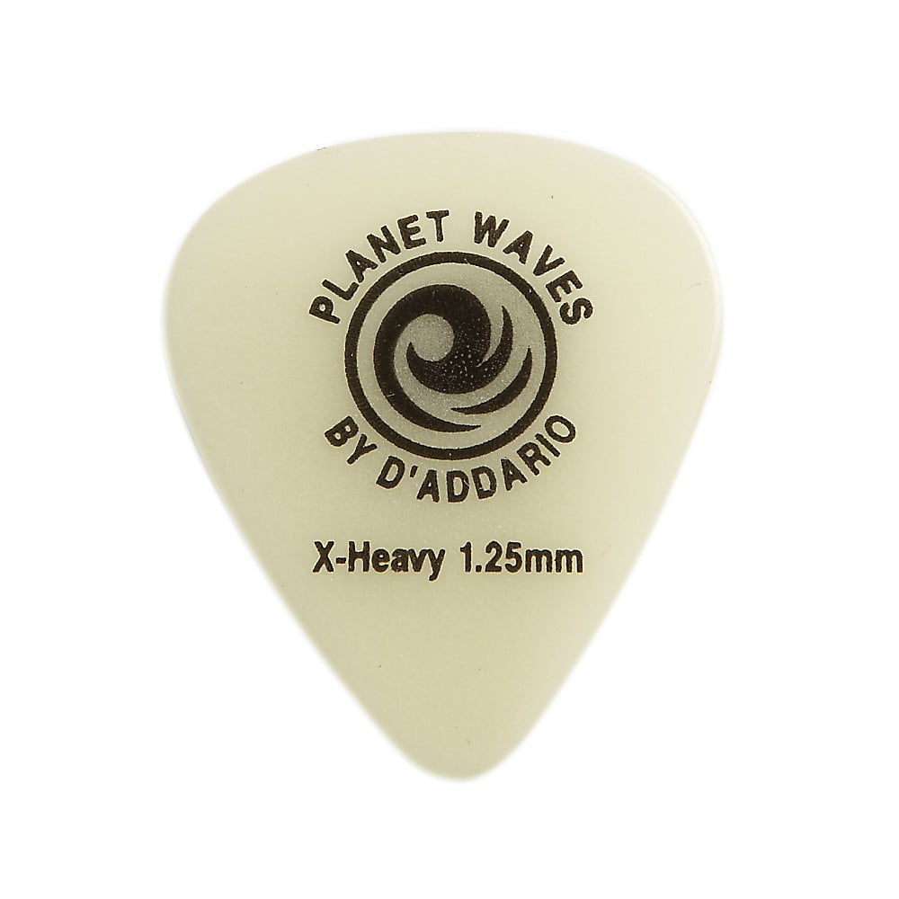 Planet Waves 1CCG6-10 Cellu-Glo Celluloid Picks Neon Groen (Licht op in het donker) met 10 Picks in Heavy