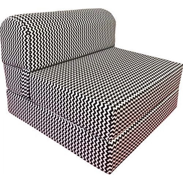 D&D Futon Sleeper Chair Folding Foam Beds Portable Studio Guest Sofa