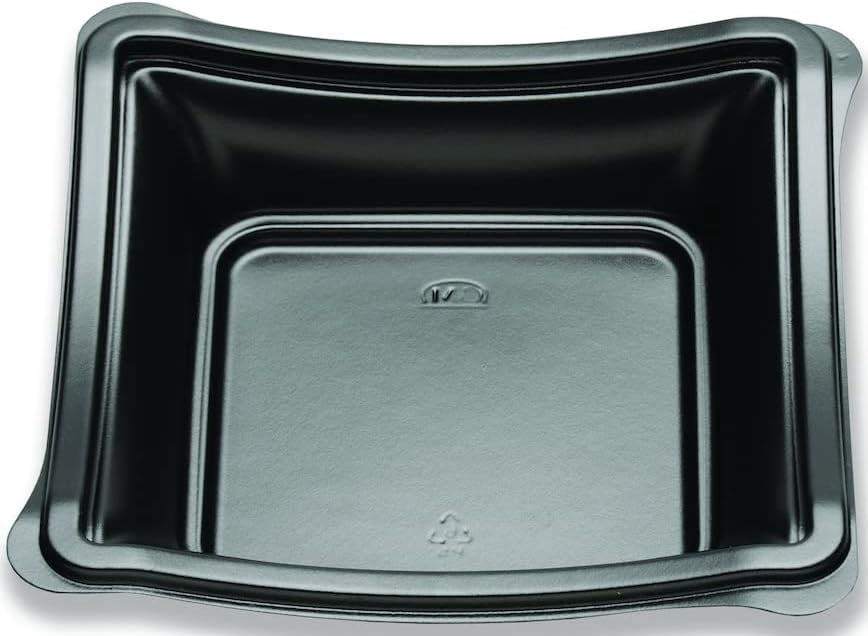 7 Inches Deep D and W Fine Pack Polystyrene Black New Wave Deep Plate, 7 inch - 400 ...